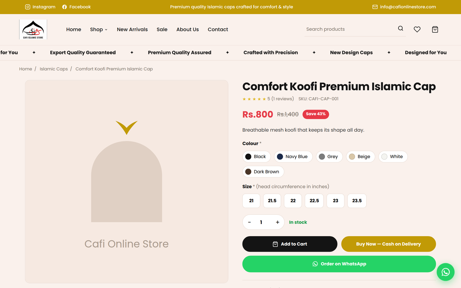 Cafionline — Owais by TIECONIC